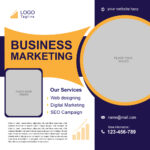 Business marketing poster design template