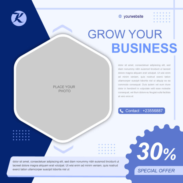 Business social media poster