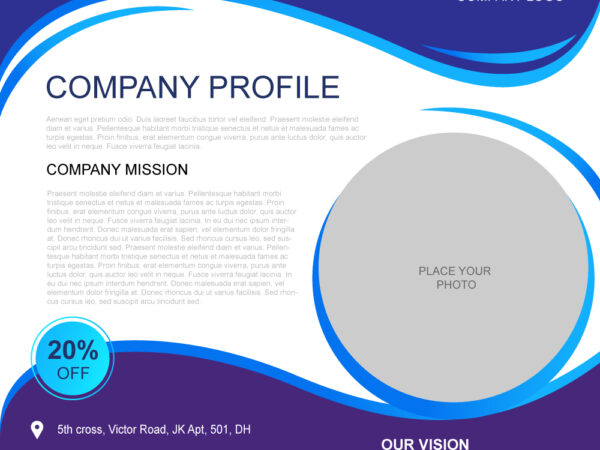 Company Profile Poster Template