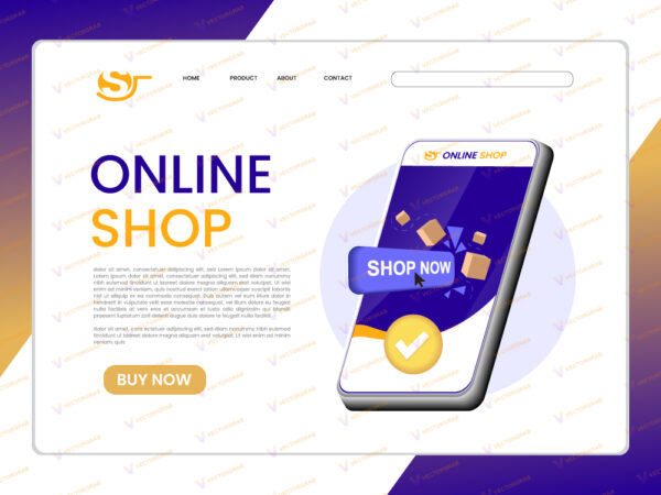 Online shopping website page design