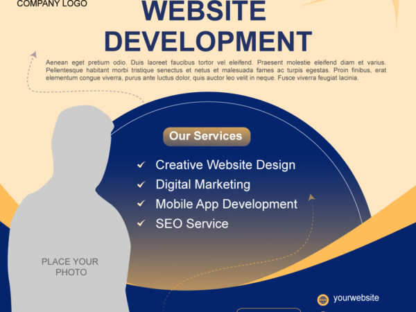 Professional Website Development Service Poster Template