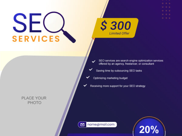 SEO service social media template