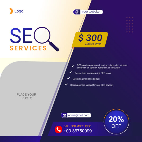 SEO service social media template