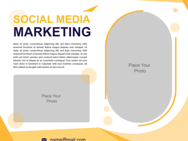 Social Media marketing poster design template