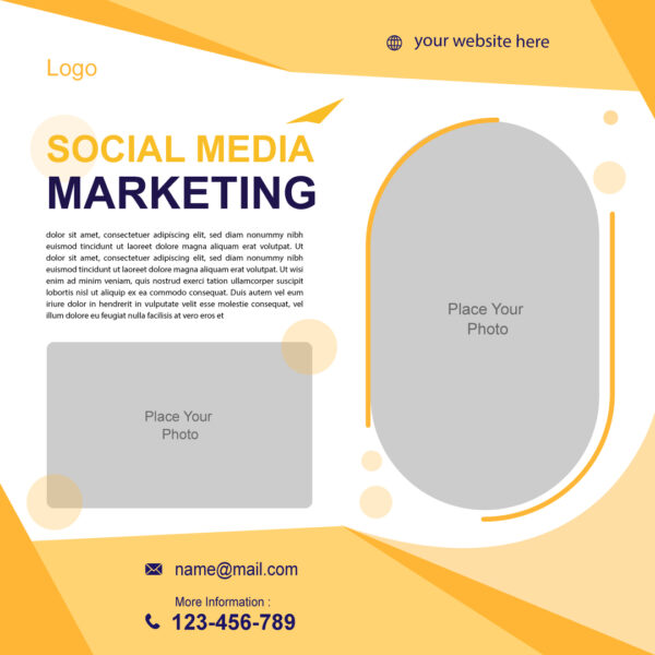 Social Media marketing poster design template