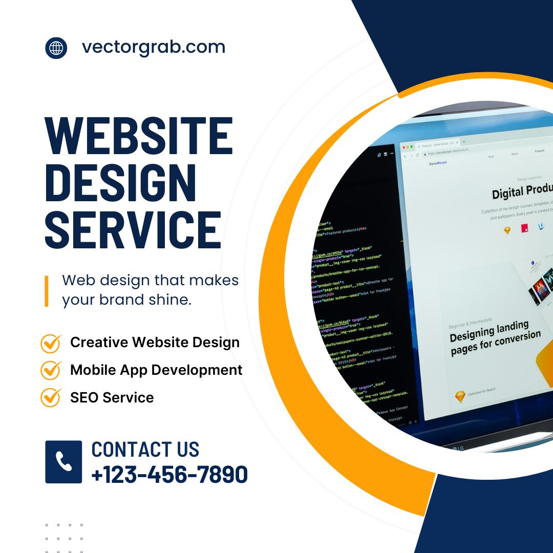 Website Design Service Social media template