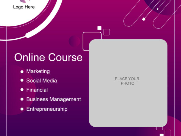 instagram poster online course template