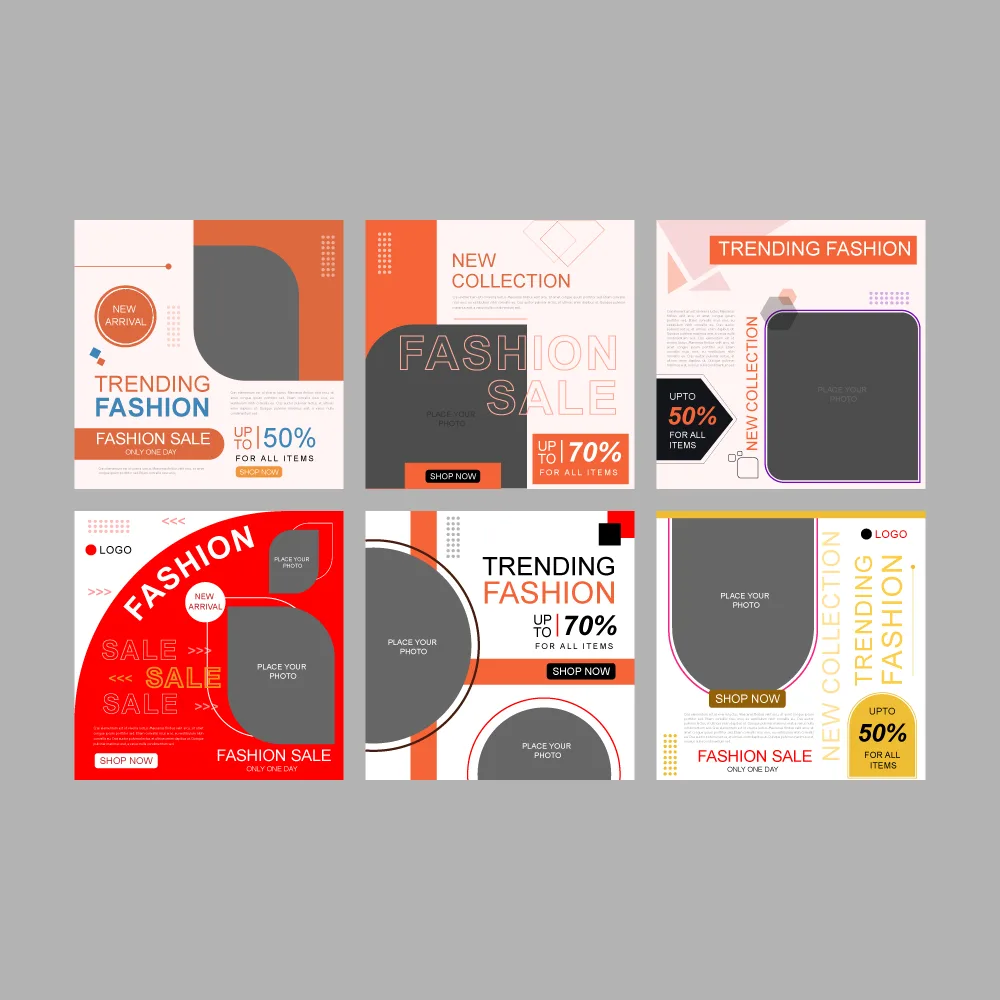 Fashion sale instagram poster collection