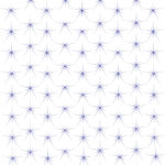 Abstract star lines pattern background