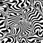 Abstract zebra line wavy background