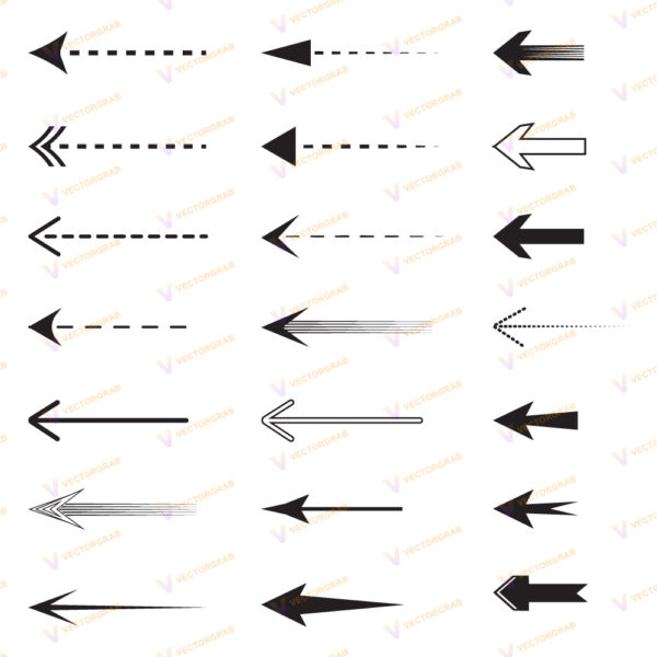 Arrow symbols vector