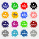 Discount offer badge vector art graphics clipart