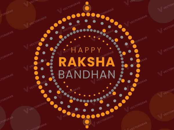 Raksha Bandhan Poster vector illustration