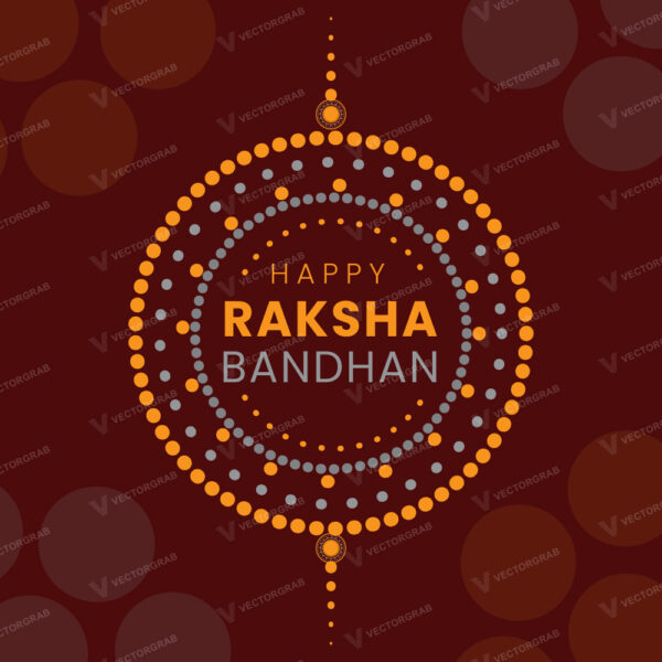 Raksha Bandhan Poster vector illustration