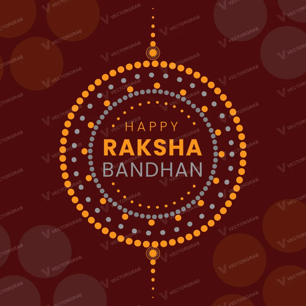 Raksha Bandhan Poster vector illustration