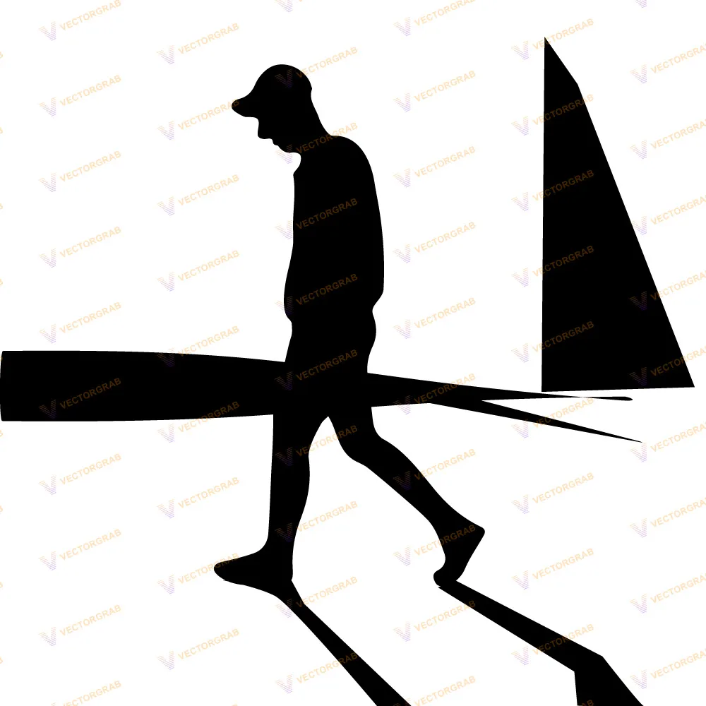 Walking silhouette vector illustration