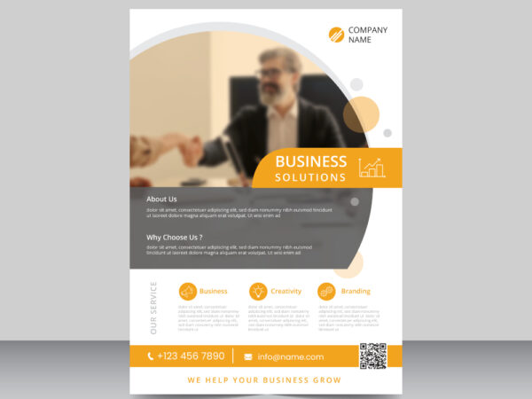 Company corporate business flyer print design