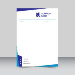 Corporate letterhead design template