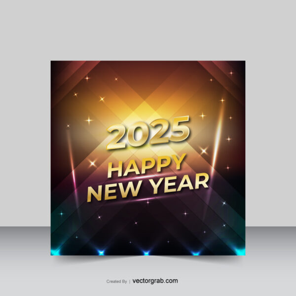 New Year theme poster 2025
