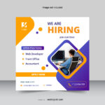 We are hiring design template | Vectorgrab