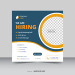 hiring social media poster template