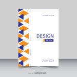 A4 size cover page design template