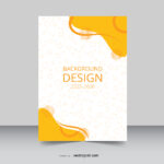 Background design A4 document abstract curve shape with pattern backdrop