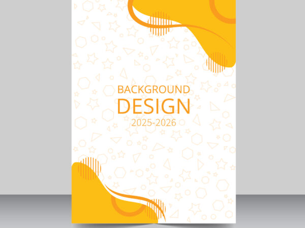 Background design A4 document abstract curve shape with pattern backdrop