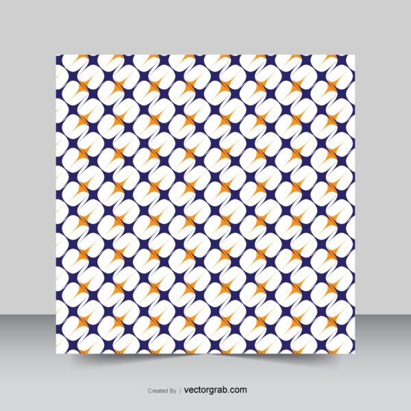 Blue and orange shape pattern background