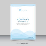 Company profile A4 size document cover design template