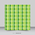 Curve shape green color theme pattern background