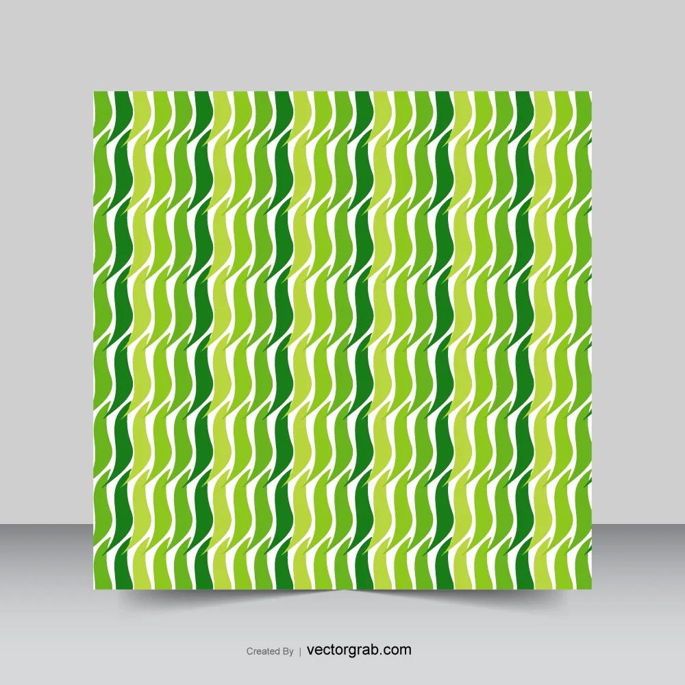 Curve shape green color theme pattern background