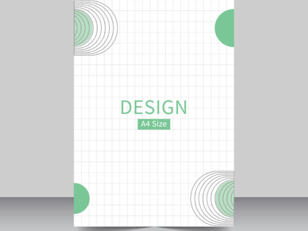 Design A4 size document book cover design