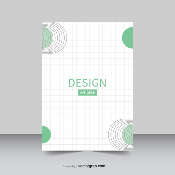 Design A4 size document book cover design