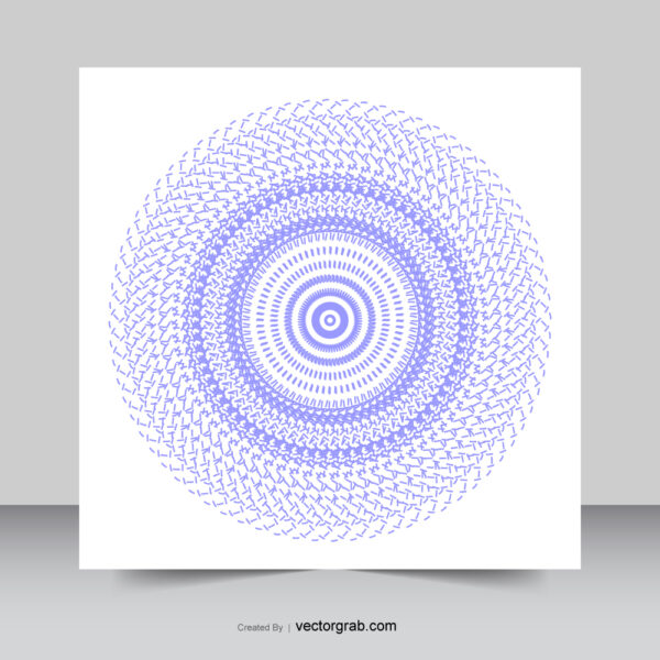 Line art abstract mandala design illustration vector