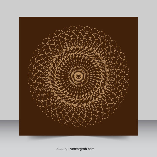 Mandala art illustration line art background