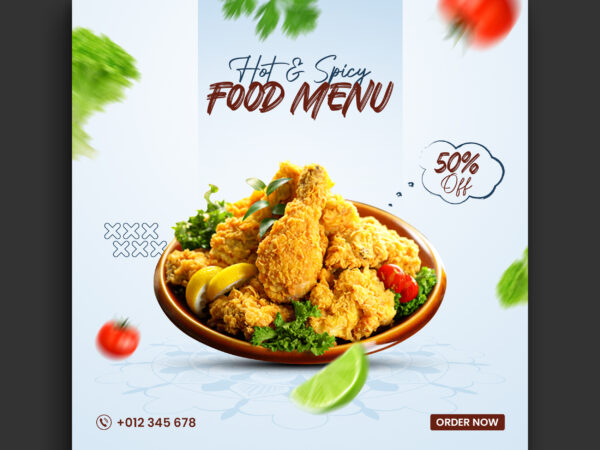 Today Special Delicious Food Social Media Banner Template