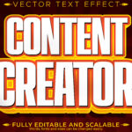 Banner Text Effect Editable Thumbnail Headline Customizable Font Style