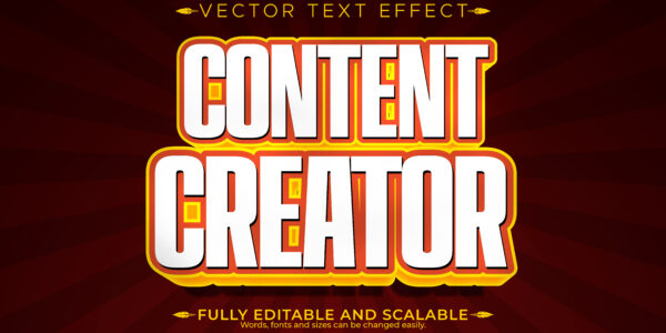 Banner Text Effect Editable Thumbnail Headline Customizable Font Style