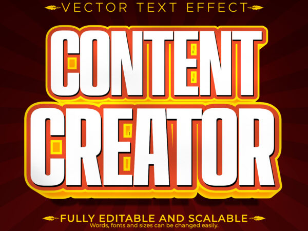 Banner Text Effect Editable Thumbnail Headline Customizable Font Style