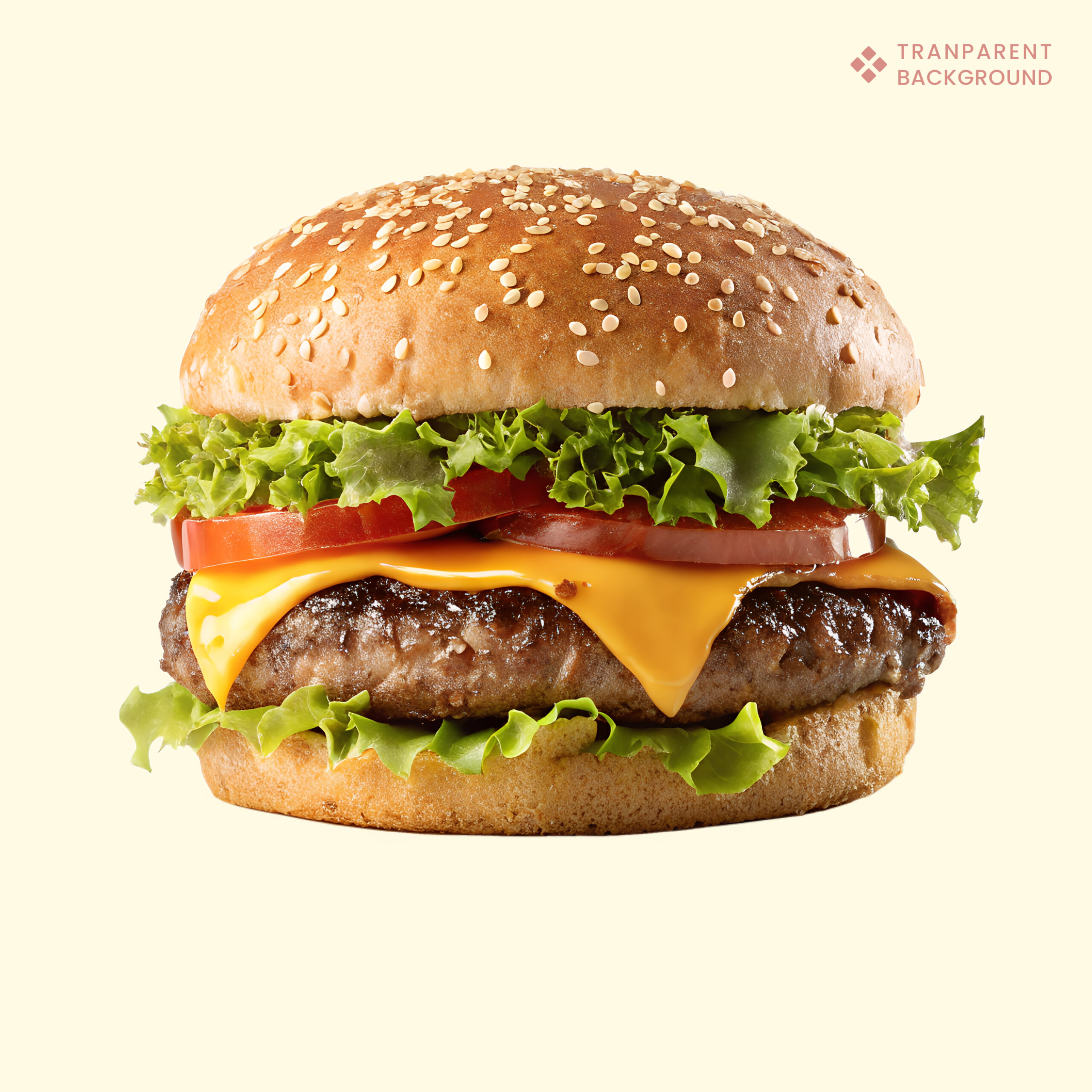 Delicious Cheeseburger With Fresh Ingredients