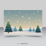 Christmas tree stars background