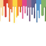 fluid color dripping vector