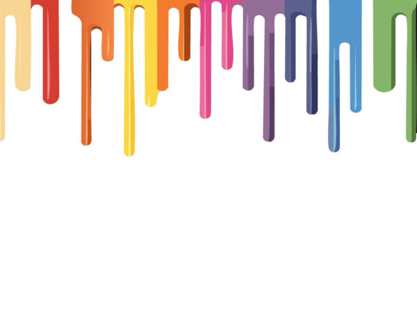 fluid color dripping vector
