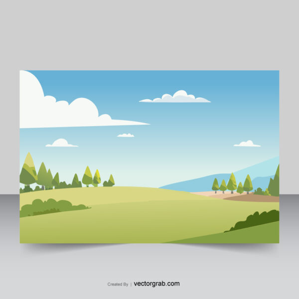 Nature landscape vector background