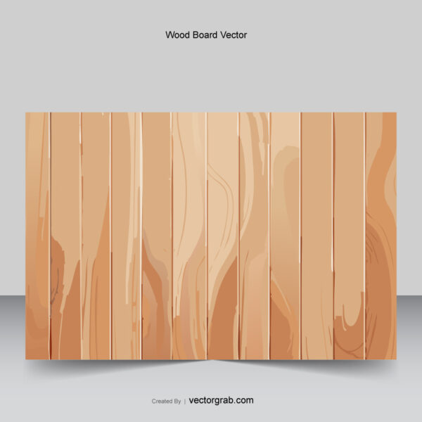 Wood board texture vector background